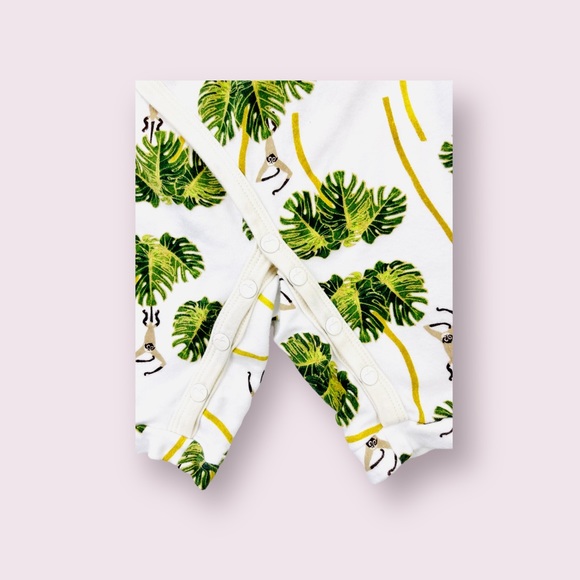 Apple Park: Lala Curio Kimono, Dancing Palms White. - Picture 4 of 5